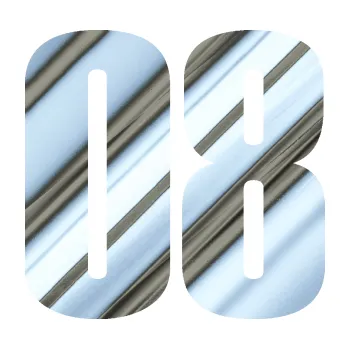 Samolepicí dekorace na vozidlo Startovní číslo 08 typ 2 (80 - chrom fólie stříbrná zrcadlová) SAMOLEPKA NA AUTO, NÁLEPKA, FÓLIE, POLEP, TUNING, VLASTNÍ TEXT, TISK, AUTOSAMOLEPKY.cz, POLEPY, OBRÁZEK, LOGO, 3D STICKERS