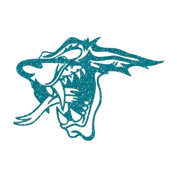 Samolepicí dekorace na vozidlo Vlk levá (92 - Ultra Metalic tyrkysová) SAMOLEPKA NA AUTO, NÁLEPKA, FÓLIE, POLEP, TUNING, VLASTNÍ TEXT, TISK, AUTOSAMOLEPKY.cz, POLEPY, OBRÁZEK, LOGO, 3D STICKERS