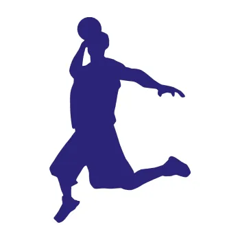 Samolepicí dekorace na vozidlo Voleybal 005 levá (22 - střední modrá) SAMOLEPKA NA AUTO, NÁLEPKA, FÓLIE, POLEP, TUNING, VLASTNÍ TEXT, TISK, AUTOSAMOLEPKY.cz, POLEPY, OBRÁZEK, LOGO, 3D STICKERS