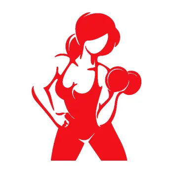 Polep vozidla SAMOLEPKA Fitness 001 pravá posilování s činkou (10 - červená) NA AUTO, NÁLEPKA, FÓLIE, POLEP, TUNING, VLASTNÍ TEXT, TISK, AUTOSAMOLEPKY.cz, POLEPY, OBRÁZEK, LOGO, SAMOLEPKY