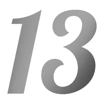 Polep vozidla Startovní číslo 13 typ 3 (42 - stříbrná metalíza) SAMOLEPKA NA AUTO, NÁLEPKA, FÓLIE, POLEP, TUNING, VLASTNÍ TEXT, TISK, AUTOSAMOLEPKY.cz, POLEPY, OBRÁZEK, LOGO, 3D STICKERS