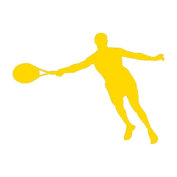 Polep vozidla Tenista 009 levá (13 - jasně žlutá) SAMOLEPKA NA AUTO, NÁLEPKA, FÓLIE, POLEP, TUNING, VLASTNÍ TEXT, TISK, AUTOSAMOLEPKY.cz, POLEPY, OBRÁZEK, LOGO, 3D STICKERS