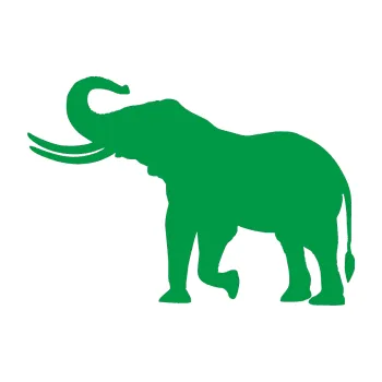 Samolepící dekorace Slon 003 levá (12 - zelená) SAMOLEPKA NA AUTO, NÁLEPKA, FÓLIE, POLEP, TUNING, VLASTNÍ TEXT, TISK, AUTOSAMOLEPKY.cz, POLEPY, OBRÁZEK, LOGO, 3D STICKERS