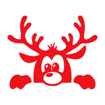 Samolepící dekorace SAMOLEPKA Sob 002 levá vykukuje (10 - červená) NA AUTO, NÁLEPKA, FÓLIE, POLEP, TUNING, VLASTNÍ TEXT, TISK, AUTOSAMOLEPKY.cz, POLEPY, OBRÁZEK, LOGO, SAMOLEPKY