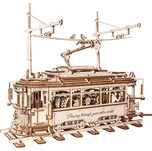 RoboTime 3D dřevěná mechanická skládačka Tramvaj