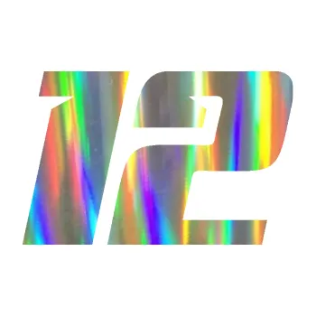 Polep vozidla Startovní číslo 12 typ 6 (93 - Holografická) SAMOLEPKA NA AUTO, NÁLEPKA, FÓLIE, POLEP, TUNING, VLASTNÍ TEXT, TISK, AUTOSAMOLEPKY.cz, POLEPY, OBRÁZEK, LOGO, 3D STICKERS