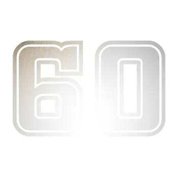 Polep vozidla SAMOLEPKA Startovní číslo 60 typ 5 (82 - odrazková reflexní bílá) NA AUTO, NÁLEPKA, FÓLIE, POLEP, TUNING, VLASTNÍ TEXT, TISK, AUTOSAMOLEPKY.cz, POLEPY, OBRÁZEK, LOGO, SAMOLEPKY