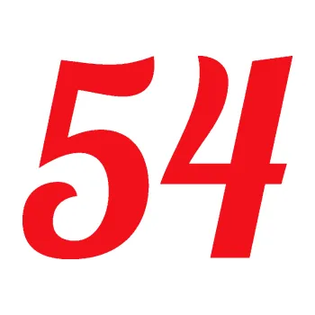 Polep vozidla SAMOLEPKA Startovní číslo 54 typ 3 (10 - červená) NA AUTO, NÁLEPKA, FÓLIE, POLEP, TUNING, VLASTNÍ TEXT, TISK, AUTOSAMOLEPKY.cz, POLEPY, OBRÁZEK, LOGO, SAMOLEPKY