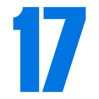 Samolepicí dekorace na vozidlo Startovní číslo 17 typ 2 (11 - modrá oceán) SAMOLEPKA NA AUTO, NÁLEPKA, FÓLIE, POLEP, TUNING, VLASTNÍ TEXT, TISK, AUTOSAMOLEPKY.cz, POLEPY, OBRÁZEK, LOGO, 3D STICKERS