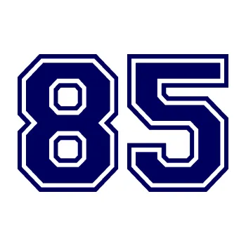 Polep vozidla Startovní číslo 85 typ 4 (23 - tmavě modrá) SAMOLEPKA NA AUTO, NÁLEPKA, FÓLIE, POLEP, TUNING, VLASTNÍ TEXT, TISK, AUTOSAMOLEPKY.cz, POLEPY, OBRÁZEK, LOGO, 3D STICKERS