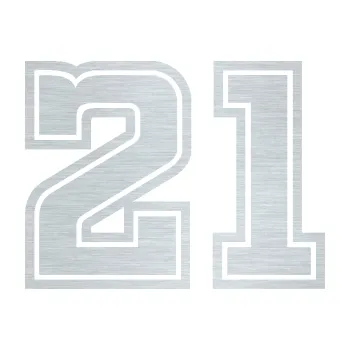 Polep vozidla Startovní číslo 21 typ 5 (61 - škrábaný hliník) SAMOLEPKA NA AUTO, NÁLEPKA, FÓLIE, POLEP, TUNING, VLASTNÍ TEXT, TISK, AUTOSAMOLEPKY.cz, POLEPY, OBRÁZEK, LOGO, 3D STICKERS