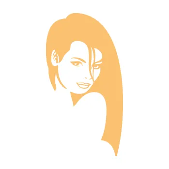 Samolepící dekorace SAMOLEPKA Žena tvář 002 pravá (08 - béžová) NA AUTO, NÁLEPKA, FÓLIE, POLEP, TUNING, VLASTNÍ TEXT, TISK, AUTOSAMOLEPKY.cz, POLEPY, OBRÁZEK, LOGO, SAMOLEPKY