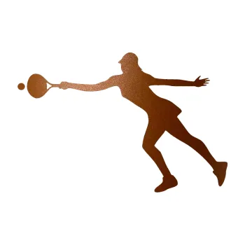 Polep vozidla Tenistka 003 levá (44 - měděná metalíza) SAMOLEPKA NA AUTO, NÁLEPKA, FÓLIE, POLEP, TUNING, VLASTNÍ TEXT, TISK, AUTOSAMOLEPKY.cz, POLEPY, OBRÁZEK, LOGO, 3D STICKERS