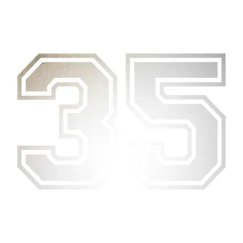 Polep vozidla SAMOLEPKA Startovní číslo 35 typ 4 (82 - odrazková reflexní bílá) NA AUTO, NÁLEPKA, FÓLIE, POLEP, TUNING, VLASTNÍ TEXT, TISK, AUTOSAMOLEPKY.cz, POLEPY, OBRÁZEK, LOGO, SAMOLEPKY