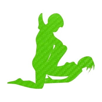 Polep vozidla Sexy siluety 006 (58 - 3D karbon zelený kawasaki) SAMOLEPKA NA AUTO, NÁLEPKA, FÓLIE, POLEP, TUNING, VLASTNÍ TEXT, TISK, AUTOSAMOLEPKY.cz, POLEPY, OBRÁZEK, LOGO, 3D STICKERS