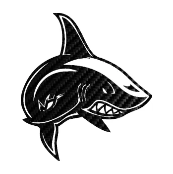 Samolepicí dekorace na vozidlo Žralok 013 pravá (50 - 3D karbon černý) SAMOLEPKA NA AUTO, NÁLEPKA, FÓLIE, POLEP, TUNING, VLASTNÍ TEXT, TISK, AUTOSAMOLEPKY.cz, POLEPY, OBRÁZEK, LOGO, 3D STICKERS