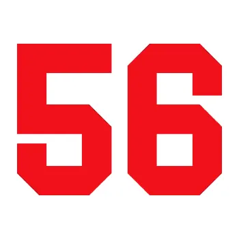 Polep vozidla SAMOLEPKA Startovní číslo 56 (10 - červená) NA AUTO, NÁLEPKA, FÓLIE, POLEP, TUNING, VLASTNÍ TEXT, TISK, AUTOSAMOLEPKY.cz, POLEPY, OBRÁZEK, LOGO, SAMOLEPKY