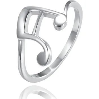 Prsten Stříbrný prsten hudební noty