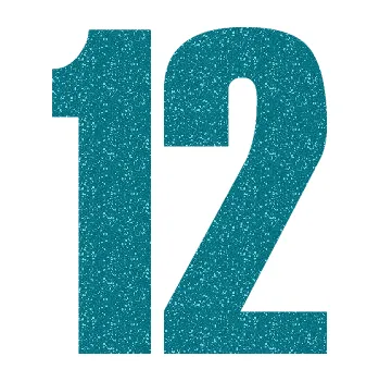 Samolepicí dekorace na vozidlo Startovní číslo 12 typ 2 (92 - Ultra Metalic tyrkysová) SAMOLEPKA NA AUTO, NÁLEPKA, FÓLIE, POLEP, TUNING, VLASTNÍ TEXT, TISK, AUTOSAMOLEPKY.cz, POLEPY, OBRÁZEK, LOGO, 3D STICKERS
