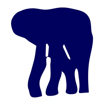 Samolepící dekorace SAMOLEPKA Slon 016 levá (23 - tmavě modrá) NA AUTO, NÁLEPKA, FÓLIE, POLEP, TUNING, VLASTNÍ TEXT, TISK, AUTOSAMOLEPKY.cz, POLEPY, OBRÁZEK, LOGO, SAMOLEPKY