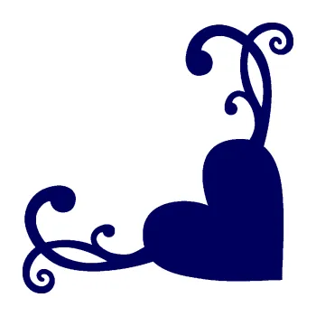 Samolepící dekorace SAMOLEPKA Srdce dekor pravá (23 - tmavě modrá) NA AUTO, NÁLEPKA, FÓLIE, POLEP, TUNING, VLASTNÍ TEXT, TISK, AUTOSAMOLEPKY.cz, POLEPY, OBRÁZEK, LOGO, SAMOLEPKY