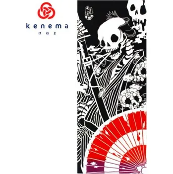 Šátek Japonský šátek Tenugui Skeleton, 90 cm x 33 cm