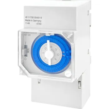 Spínací hodiny Hodiny spínací PALADIN 131120, analog., denní, 3mod., bez zálohy, šedé, na DIN lištu, ELEMAN 1008104