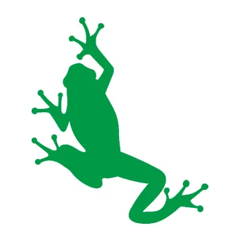 Samolepící dekorace Žába 004 levá (12 - zelená) SAMOLEPKA NA AUTO, NÁLEPKA, FÓLIE, POLEP, TUNING, VLASTNÍ TEXT, TISK, AUTOSAMOLEPKY.cz, POLEPY, OBRÁZEK, LOGO, 3D STICKERS