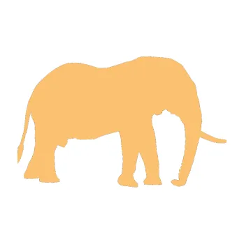 Samolepící dekorace Slon 001 pravá (08 - béžová) SAMOLEPKA NA AUTO, NÁLEPKA, FÓLIE, POLEP, TUNING, VLASTNÍ TEXT, TISK, AUTOSAMOLEPKY.cz, POLEPY, OBRÁZEK, LOGO, 3D STICKERS