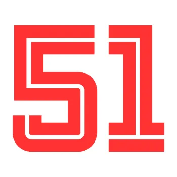 Polep vozidla Startovní číslo 51 typ 7 (02 - světle červená) SAMOLEPKA NA AUTO, NÁLEPKA, FÓLIE, POLEP, TUNING, VLASTNÍ TEXT, TISK, AUTOSAMOLEPKY.cz, POLEPY, OBRÁZEK, LOGO, 3D STICKERS