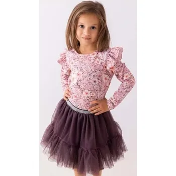 Dívčí blůzka Lily Grey - Pink Blossom - 98