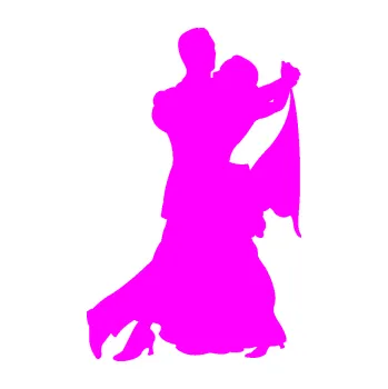 Samolepicí dekorace na vozidlo Tanec 005 levá společenský tanec waltz pár (72 - Fluorescentní růžová) SAMOLEPKA NA AUTO, NÁLEPKA, FÓLIE, POLEP, TUNING, VLASTNÍ TEXT, TISK, AUTOSAMOLEPKY.cz, POLEPY, OBRÁZEK, LOGO, 3D STICKERS