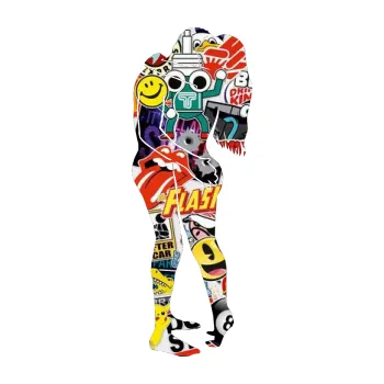 Polep vozidla Sexy siluety 028 (83 - Sticker bomb) SAMOLEPKA NA AUTO, NÁLEPKA, FÓLIE, POLEP, TUNING, VLASTNÍ TEXT, TISK, AUTOSAMOLEPKY.cz, POLEPY, OBRÁZEK, LOGO, 3D STICKERS