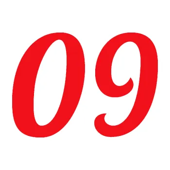 Polep vozidla SAMOLEPKA Startovní číslo 09 typ 3 (10 - červená) NA AUTO, NÁLEPKA, FÓLIE, POLEP, TUNING, VLASTNÍ TEXT, TISK, AUTOSAMOLEPKY.cz, POLEPY, OBRÁZEK, LOGO, SAMOLEPKY