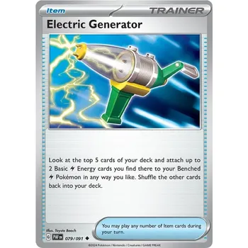 Karetní hra Electric Generator 079/091- Paldean Fates Typ karty: Non-Holo