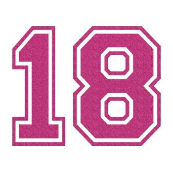 Polep vozidla Startovní číslo 18 typ 4 (90 - Ultra Metalic růžová) SAMOLEPKA NA AUTO, NÁLEPKA, FÓLIE, POLEP, TUNING, VLASTNÍ TEXT, TISK, AUTOSAMOLEPKY.cz, POLEPY, OBRÁZEK, LOGO, 3D STICKERS