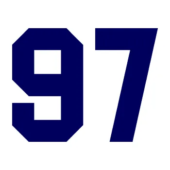 Polep vozidla Startovní číslo 97 (23 - tmavě modrá) SAMOLEPKA NA AUTO, NÁLEPKA, FÓLIE, POLEP, TUNING, VLASTNÍ TEXT, TISK, AUTOSAMOLEPKY.cz, POLEPY, OBRÁZEK, LOGO, 3D STICKERS