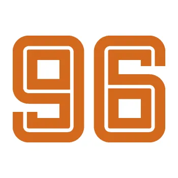 Polep vozidla Startovní číslo 96 typ 7 (26 - oříšková) SAMOLEPKA NA AUTO, NÁLEPKA, FÓLIE, POLEP, TUNING, VLASTNÍ TEXT, TISK, AUTOSAMOLEPKY.cz, POLEPY, OBRÁZEK, LOGO, 3D STICKERS