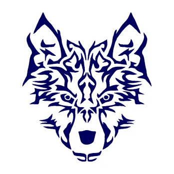 Polep vozidla Vlk 005 (23 - tmavě modrá) SAMOLEPKA NA AUTO, NÁLEPKA, FÓLIE, POLEP, TUNING, VLASTNÍ TEXT, TISK, AUTOSAMOLEPKY.cz, POLEPY, OBRÁZEK, LOGO, 3D STICKERS