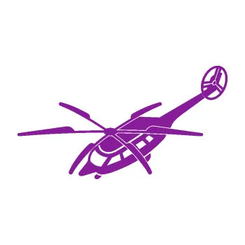 Polep vozidla SAMOLEPKA Vrtulník 011 levá helikoptéra (14 - fialová) NA AUTO, NÁLEPKA, FÓLIE, POLEP, TUNING, VLASTNÍ TEXT, TISK, AUTOSAMOLEPKY.cz, POLEPY, OBRÁZEK, LOGO, SAMOLEPKY