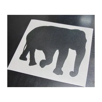 Samolepící dekorace Slon 018 pravá (17 - šedá) SAMOLEPKA NA AUTO, NÁLEPKA, FÓLIE, POLEP, TUNING, VLASTNÍ TEXT, TISK, AUTOSAMOLEPKY.cz, POLEPY, OBRÁZEK, LOGO, 3D STICKERS