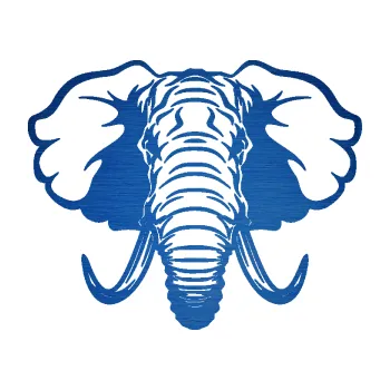 Samolepící dekorace SAMOLEPKA Slon 032 hlava (65 - škrábaný kov modrý) NA AUTO, NÁLEPKA, FÓLIE, POLEP, TUNING, VLASTNÍ TEXT, TISK, AUTOSAMOLEPKY.cz, POLEPY, OBRÁZEK, LOGO, SAMOLEPKY