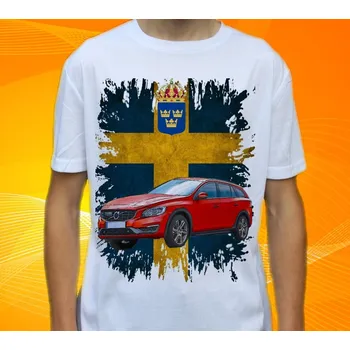 Pánské tričko tričko Volvo V60 116 (Trička s motivy aut)