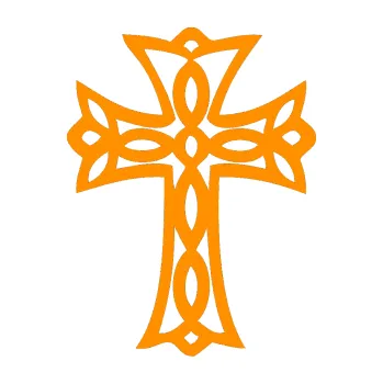 Polep vozidla Tetování 191 kříž (06 - oranžová) SAMOLEPKA NA AUTO, NÁLEPKA, FÓLIE, POLEP, TUNING, VLASTNÍ TEXT, TISK, AUTOSAMOLEPKY.cz, POLEPY, OBRÁZEK, LOGO, 3D STICKERS