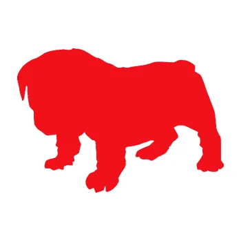 Polep vozidla SAMOLEPKA Štěňátko 004 levá francouzský buldoček (10 - červená) NA AUTO, NÁLEPKA, FÓLIE, POLEP, TUNING, VLASTNÍ TEXT, TISK, AUTOSAMOLEPKY.cz, POLEPY, OBRÁZEK, LOGO, SAMOLEPKY