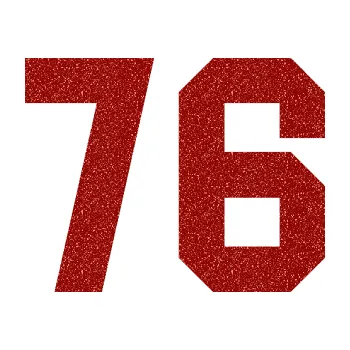 Polep vozidla Startovní číslo 76 (86 - Ultra Metalic červená) SAMOLEPKA NA AUTO, NÁLEPKA, FÓLIE, POLEP, TUNING, VLASTNÍ TEXT, TISK, AUTOSAMOLEPKY.cz, POLEPY, OBRÁZEK, LOGO, 3D STICKERS