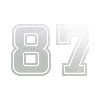 Polep vozidla Startovní číslo 87 typ 5 (60 - pískované sklo) SAMOLEPKA NA AUTO, NÁLEPKA, FÓLIE, POLEP, TUNING, VLASTNÍ TEXT, TISK, AUTOSAMOLEPKY.cz, POLEPY, OBRÁZEK, LOGO, 3D STICKERS