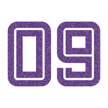 Polep vozidla SAMOLEPKA Startovní číslo 09 typ 7 (87 - Ultra Metalic fialová) NA AUTO, NÁLEPKA, FÓLIE, POLEP, TUNING, VLASTNÍ TEXT, TISK, AUTOSAMOLEPKY.cz, POLEPY, OBRÁZEK, LOGO, SAMOLEPKY