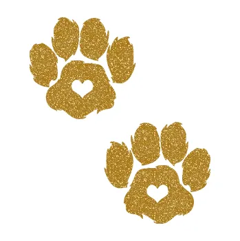 samolepka Tlapky 006 (92 - Ultra Metalic zlatá) SAMOLEPKA NA AUTO, NÁLEPKA, FÓLIE, POLEP, TUNING, VLASTNÍ TEXT, TISK, AUTOSAMOLEPKY.cz, POLEPY, OBRÁZEK, LOGO, 3D STICKERS