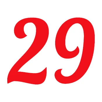 Polep vozidla SAMOLEPKA Startovní číslo 29 typ 3 (10 - červená) NA AUTO, NÁLEPKA, FÓLIE, POLEP, TUNING, VLASTNÍ TEXT, TISK, AUTOSAMOLEPKY.cz, POLEPY, OBRÁZEK, LOGO, SAMOLEPKY